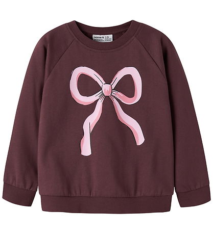 Name It Sweatshirt - NmfVenus - Catawba Grape/Bow