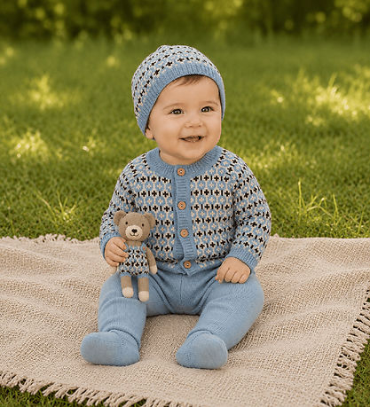 Smallstuff Cardigan - Uld - Strik - Light blue