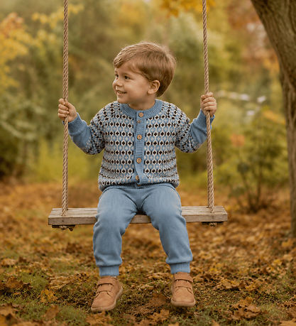Smallstuff Cardigan - Uld - Strik - Light blue