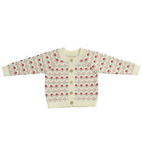 Smallstuff Cardigan - Ull - Stickad - Av. White