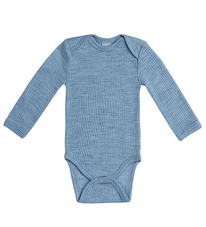Smallstuff Body l/æ - Uld - Rib - Light Blue