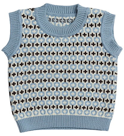 Smallstuff Vest - Strik - Uld - Light Blue