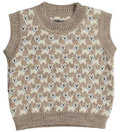 Smallstuff Vest - Strik - Uld - Nature Melange
