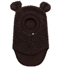 Smallstuff Balaclava - 2-layer - Wool - Brown w. Ears