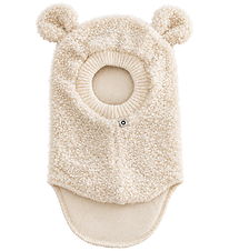 Smallstuff Balaclava - 2-layer - Wool - Off. White w. Ears