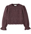 Name It Bluse - Strik - NmfRuel - Catawa Grape/Gold Lurex