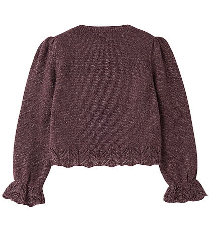 Name It Bluse - Strik - NmfRuel - Catawa Grape/Gold Lurex