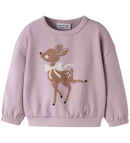 Name It Sweatshirt - NmfRyfie - Mauve Shadows