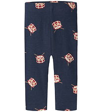 Name It Leggings - Rib - NbmRistmas - Navy Blazer/Drums