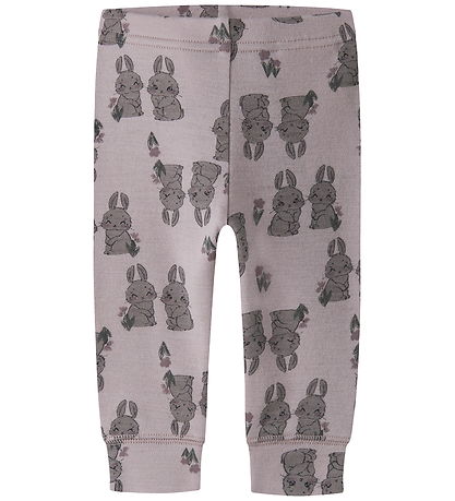 Name It Leggings - Uld - NbfWillow - Violet Ice/Bunnies