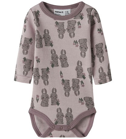 Name It Body l/æ - Uld - NbfWillow - Violet Ice/Bunnies