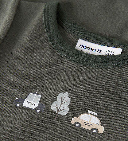 Name It Body l/æ - Uld - NbmWillow - Mulled Basil/City Cars