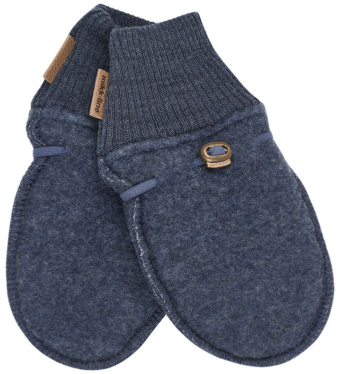 Mikk-Line Uld Vanter - Blue Melange - 50/56