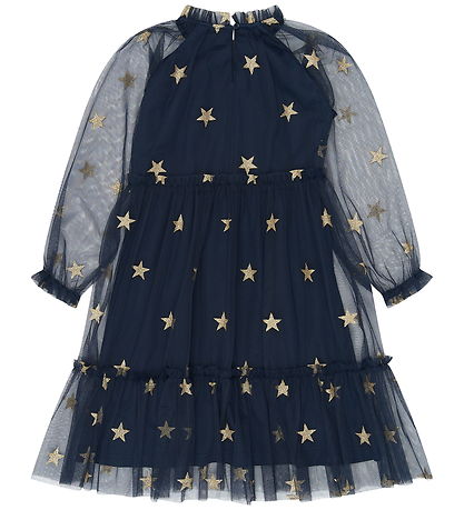 The New Kjole - TnYudelle - Mesh - Navy Blazer AOP
