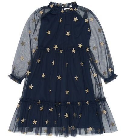 The New Kjole - TnYudelle - Mesh - Navy Blazer AOP