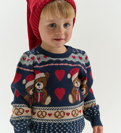 The New Siblings Bluse - Strik - TnstHoliday - Multi Colour
