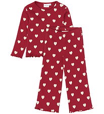 The New Nattøj - 2-delt - Rib - TnstHoliday - Rio Red AOP TN