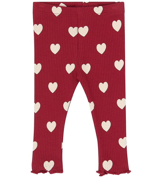 The New Siblings Leggings - Rib - TnsbHoliday - Rio Red AOP TN