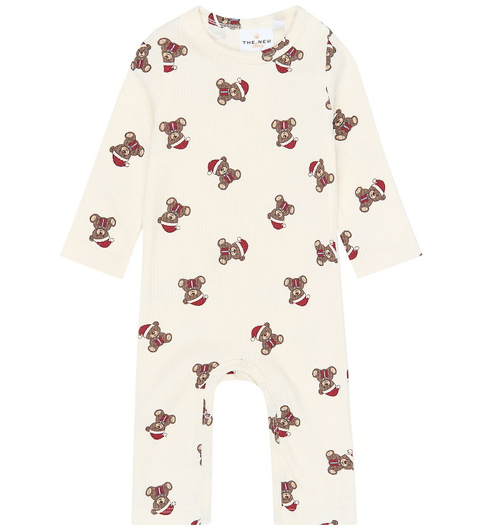 The New Siblings Holiday Teddy Rib Heldragt - Gardenia AOP - 62