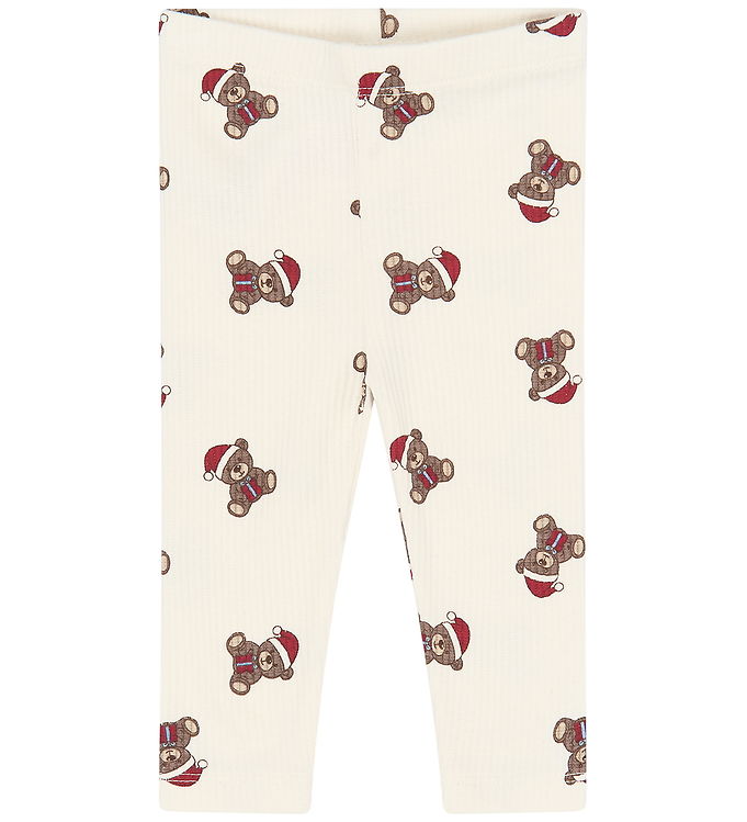 The New Siblings Leggings - Rib - TnsbHoliday - Gardenia AOP