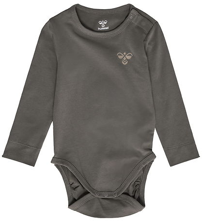 Hummel Body l/æ - hmlMini - 2-pak - Dark Gull Gray/Vintage Khaki