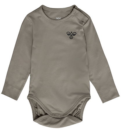 Hummel Body l/æ - hmlMini - 2-pak - Dark Gull Gray/Vintage Khaki