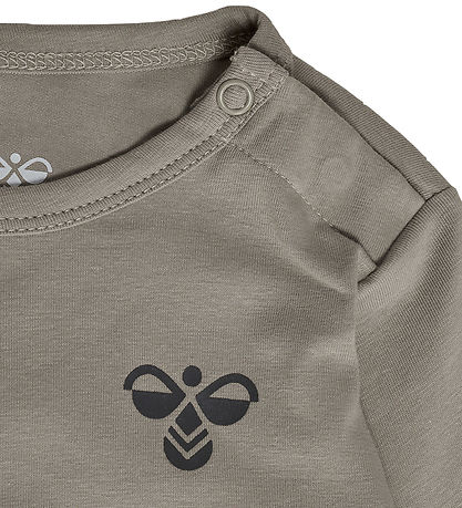 Hummel Body l/æ - hmlMini - 2-pak - Dark Gull Gray/Vintage Khaki