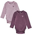 Hummel Body l/æ - hmlMini - 2-pak - Black Plum/Sea Fog