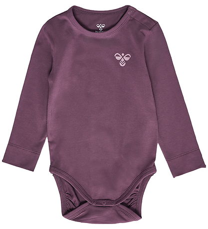 Hummel Body l/æ - hmlMini - 2-pak - Black Plum/Sea Fog