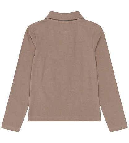 The New Polobluse - Rib - TnYuta - Taupe Gray