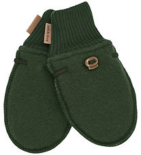 Mikk-Line Mittens - Wool - Kombu Green