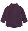Mikk-Line Fleecejakke - Uld -Plum Perfect
