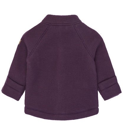 Mikk-Line Fleecejakke - Uld -Plum Perfect