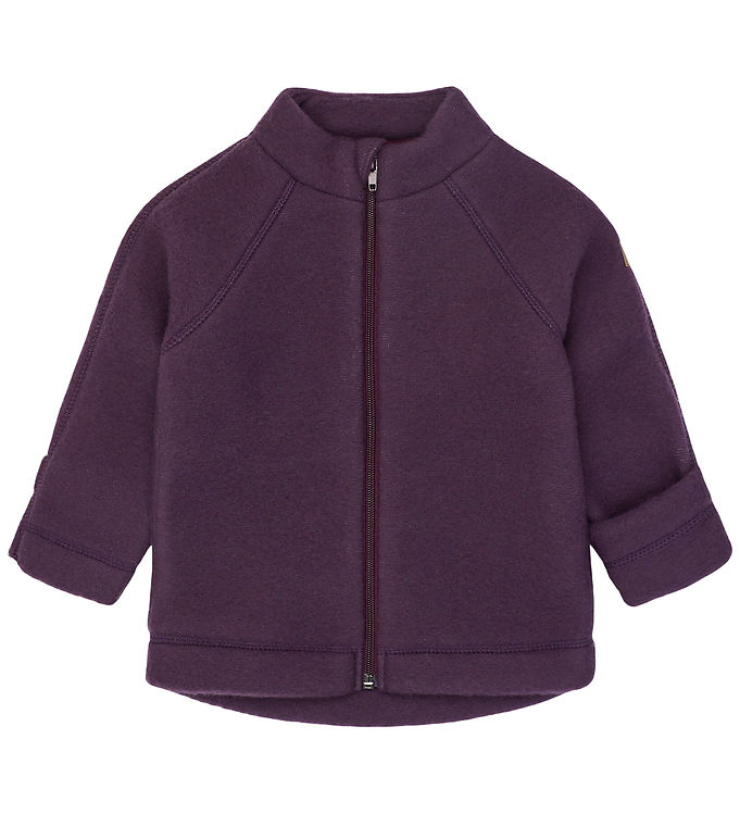 Mikk-Line Cardigan - Uld - Plum Perfect
