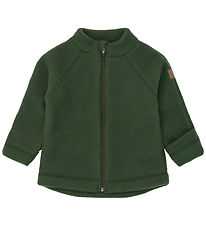 Mikk-Line Fleecejakke - Uld - Kombu Green