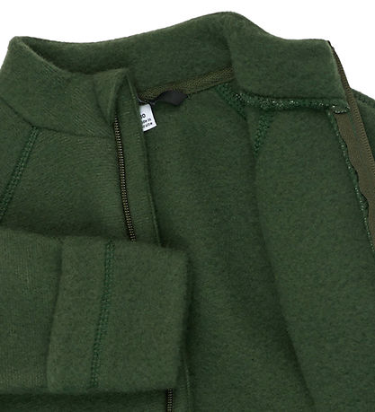 Mikk-Line Fleecejakke - Uld - Kombu Green