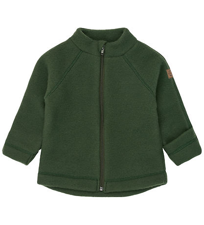 Mikk-Line Fleecejakke - Uld - Kombu Green