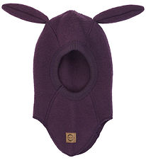 Mikk-Line Elefanthue - Uld - 1-lags - Plum Perfect m. Ører