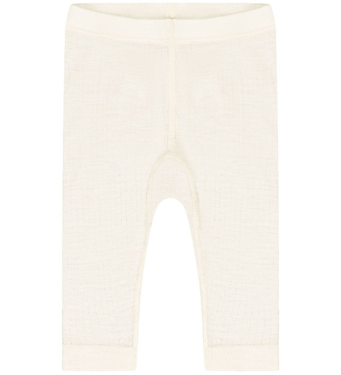 Fixoni Leggings - Uld - Antique White
