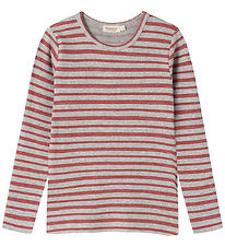 MarMar Bluse - Bomuld/Modal - Rib - Tani - Cherry Stripe