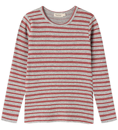 MarMar Bluse - Bomuld/Modal - Rib - Tani - Cherry Stripe