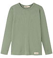 MarMar Bluse - Bomuld/Modal - Plain - Frosted Green