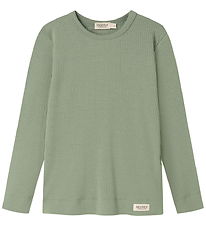MarMar Bluse - Bomuld/Modal - Plain - Frosted Green