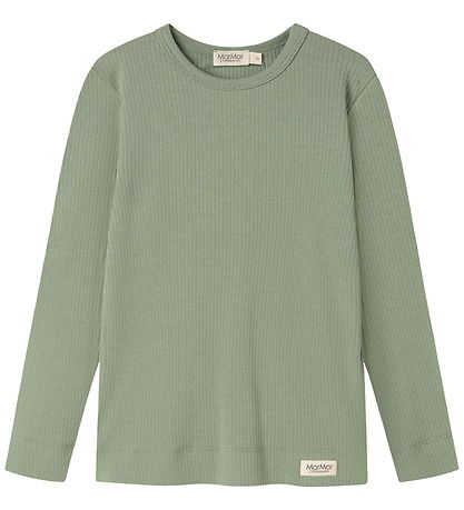 MarMar Bluse - Bomuld/Modal - Plain - Frosted Green