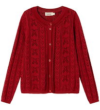 MarMar Cardigan - Bomuld/Viskose - Strik - Tilda - Cherry