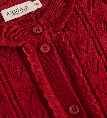 MarMar Cardigan - Bomuld/Viskose - Strik - Tilda - Cherry