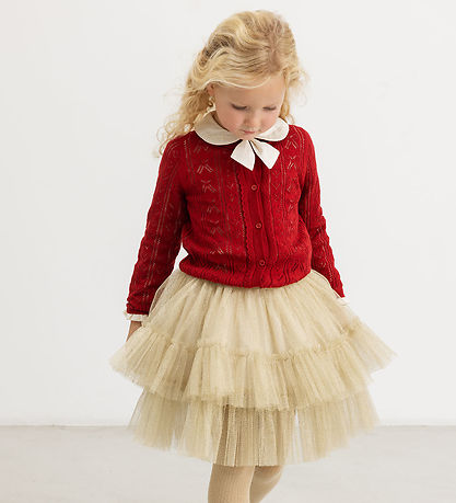 MarMar Cardigan - Bomuld/Viskose - Strik - Tilda - Cherry
