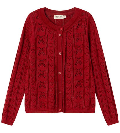 MarMar Cardigan - Bomuld/Viskose - Strik - Tilda - Cherry