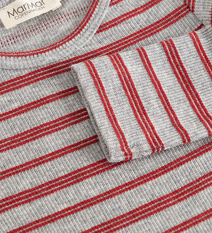 MarMar Body l/æ - Bomuld/Modal - Rib - Benedicte - Cherry Stripe