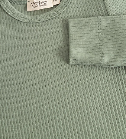 MarMar Body l/æ - Rib - Bomuld/Modal - Plain - Frosted Green